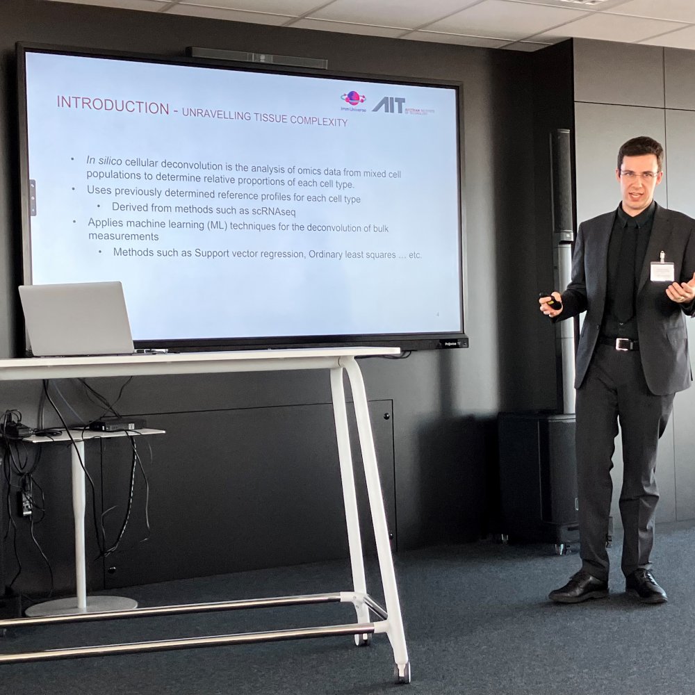 Austrian Bioinformatics Workshop 2023: ImmUniverse partner AIT presents method for re-analysing RNA data