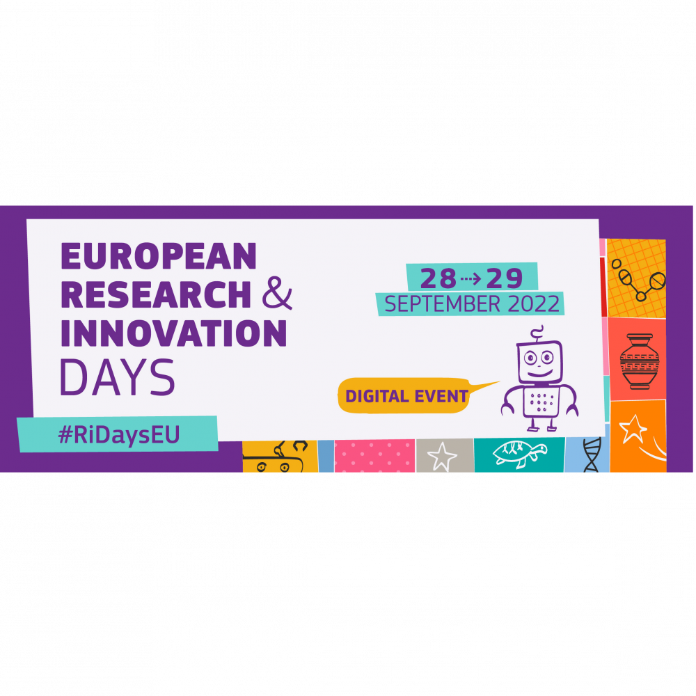 Join the European Research and Innovation Days 2022 Online on 28 & 29 September